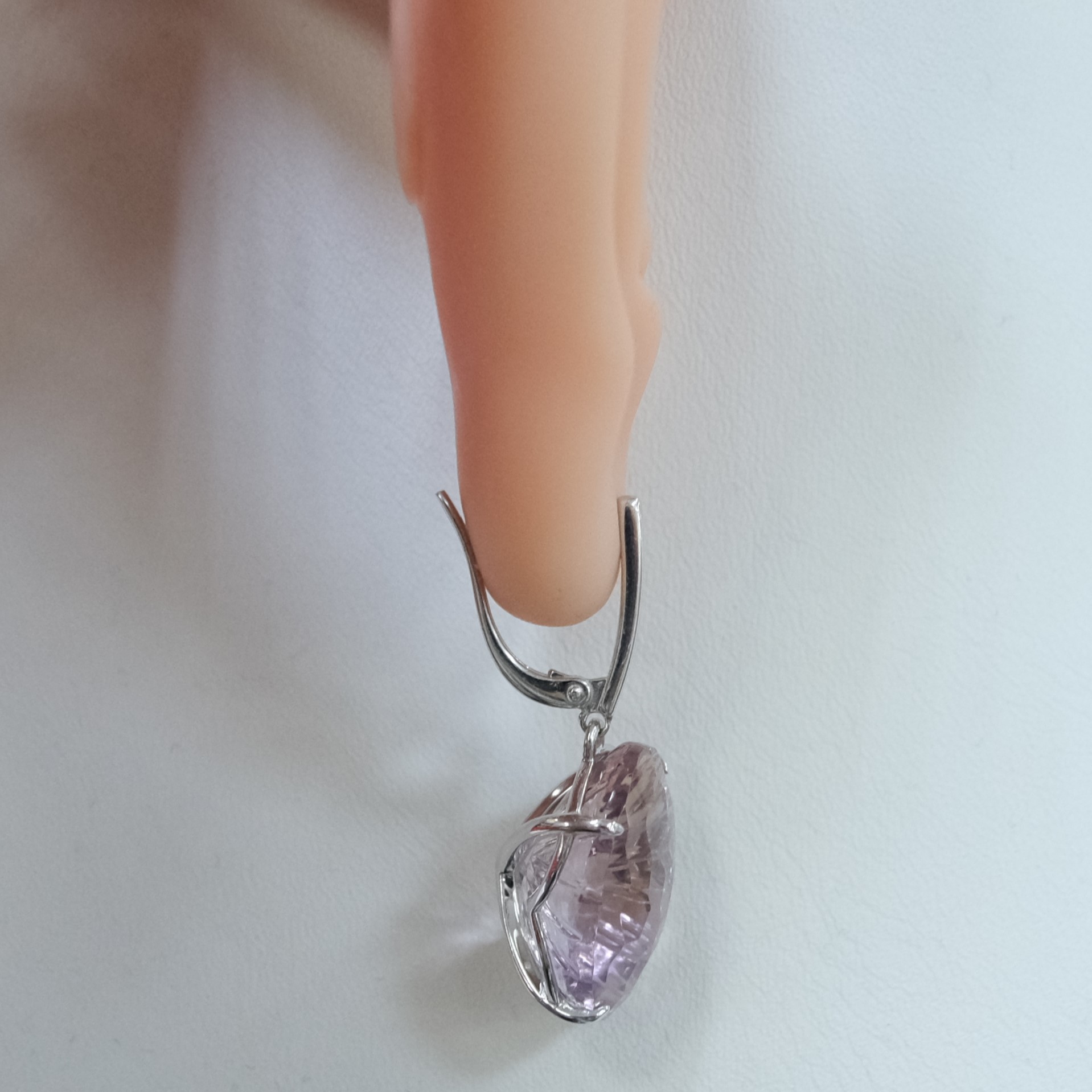 Серебряные серьги с аметринами